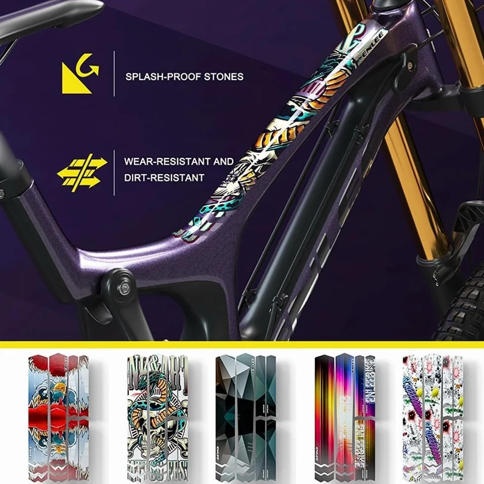 Autocollant de protection de cadre de vélo anti-rayures imperméable VTT