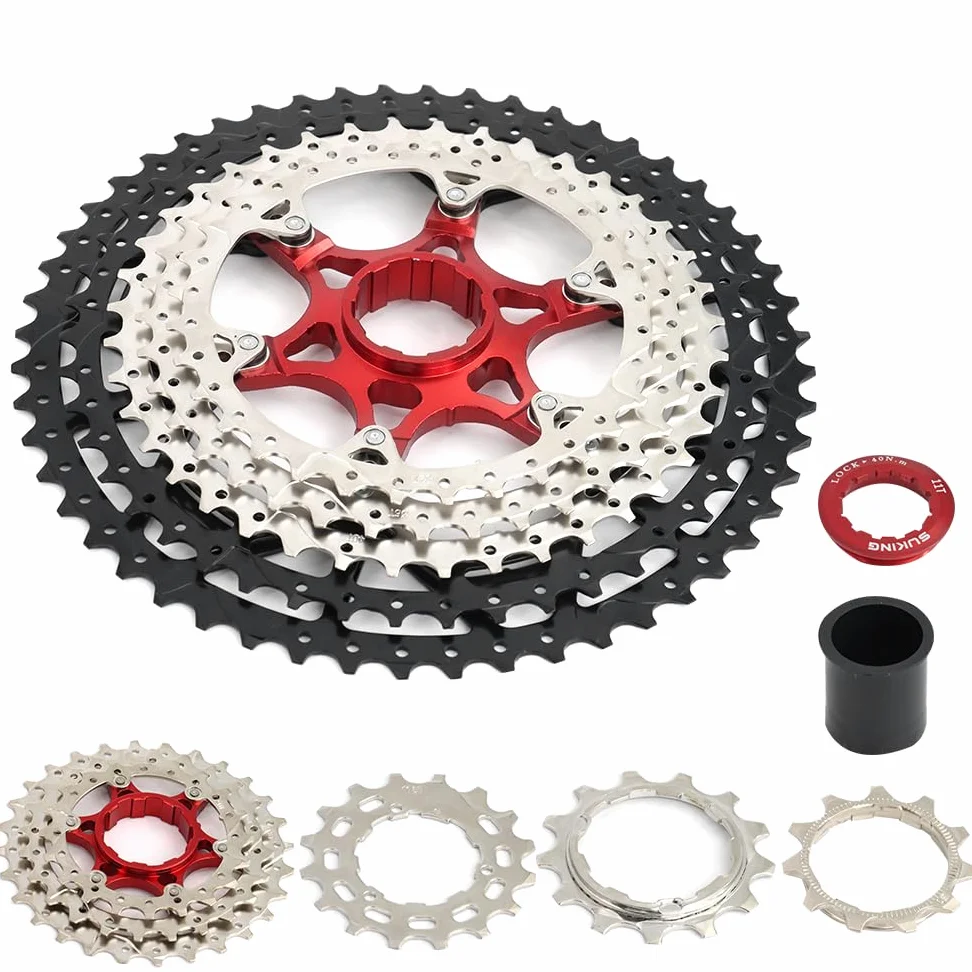 CYSKY Cassette de vélo 12 Vitesses 11-50/11-52 Dents Cassette Compatible avec Shimano Sram Sunrace, Convient pour VTT, vélo de Route
