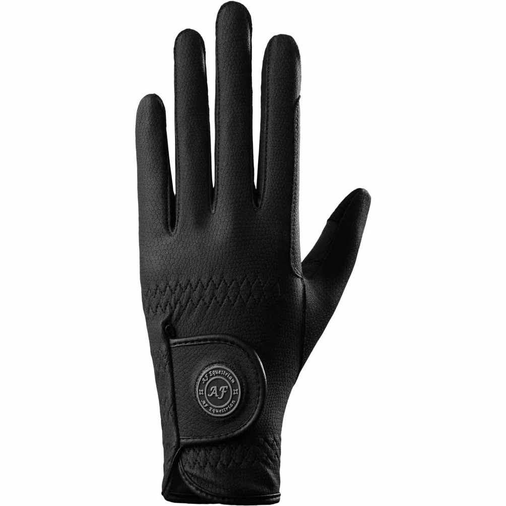 Gants d'équitation en cuir synthétique Motif peau de serpent Gris pour femme