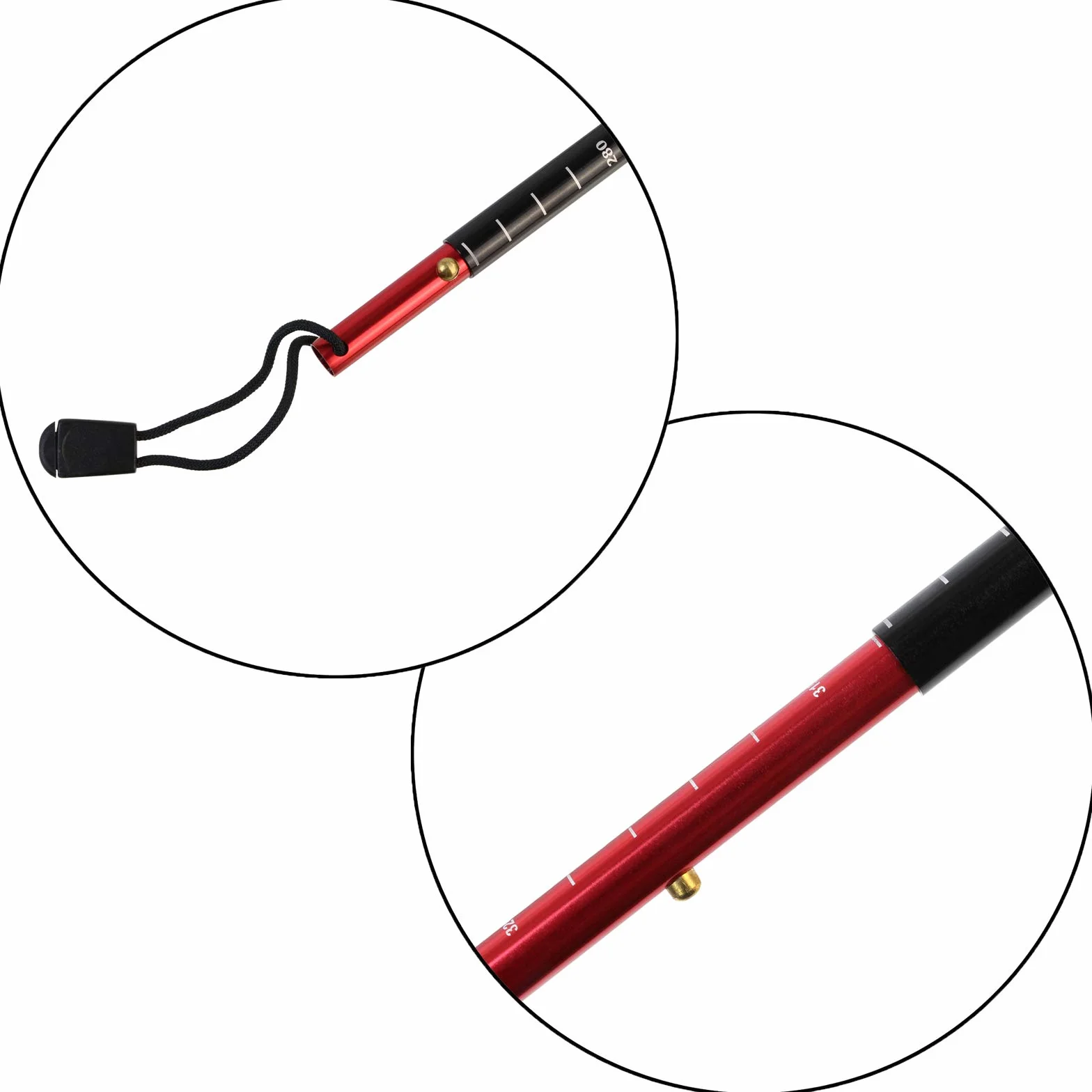 ALPIDEX Sonde Avalanche Sonde Neige Aluminium 260 cm ou 320 cm