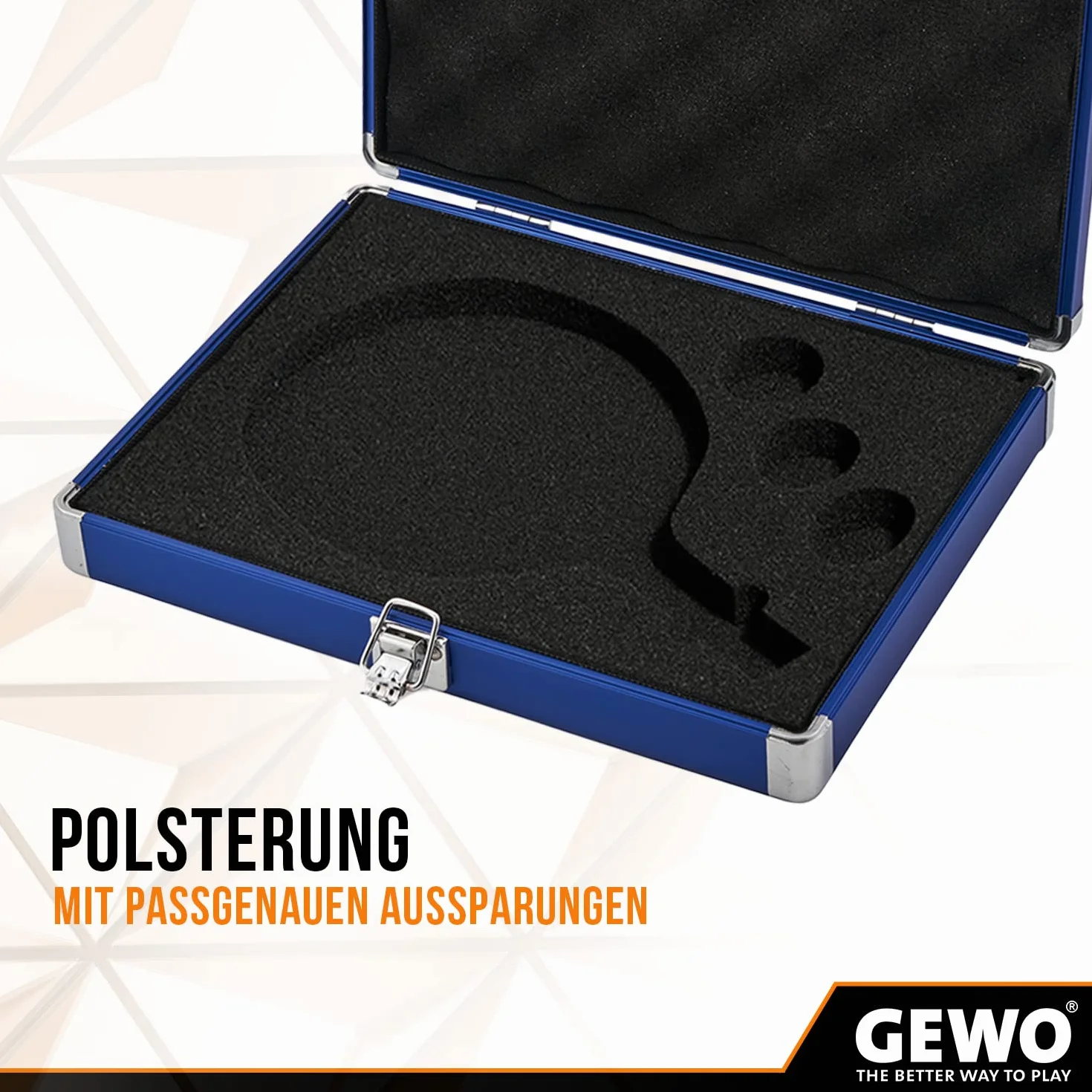GEWO Mallette de Tennis de Table en Aluminium avec Mousse pour Transport et Rangement