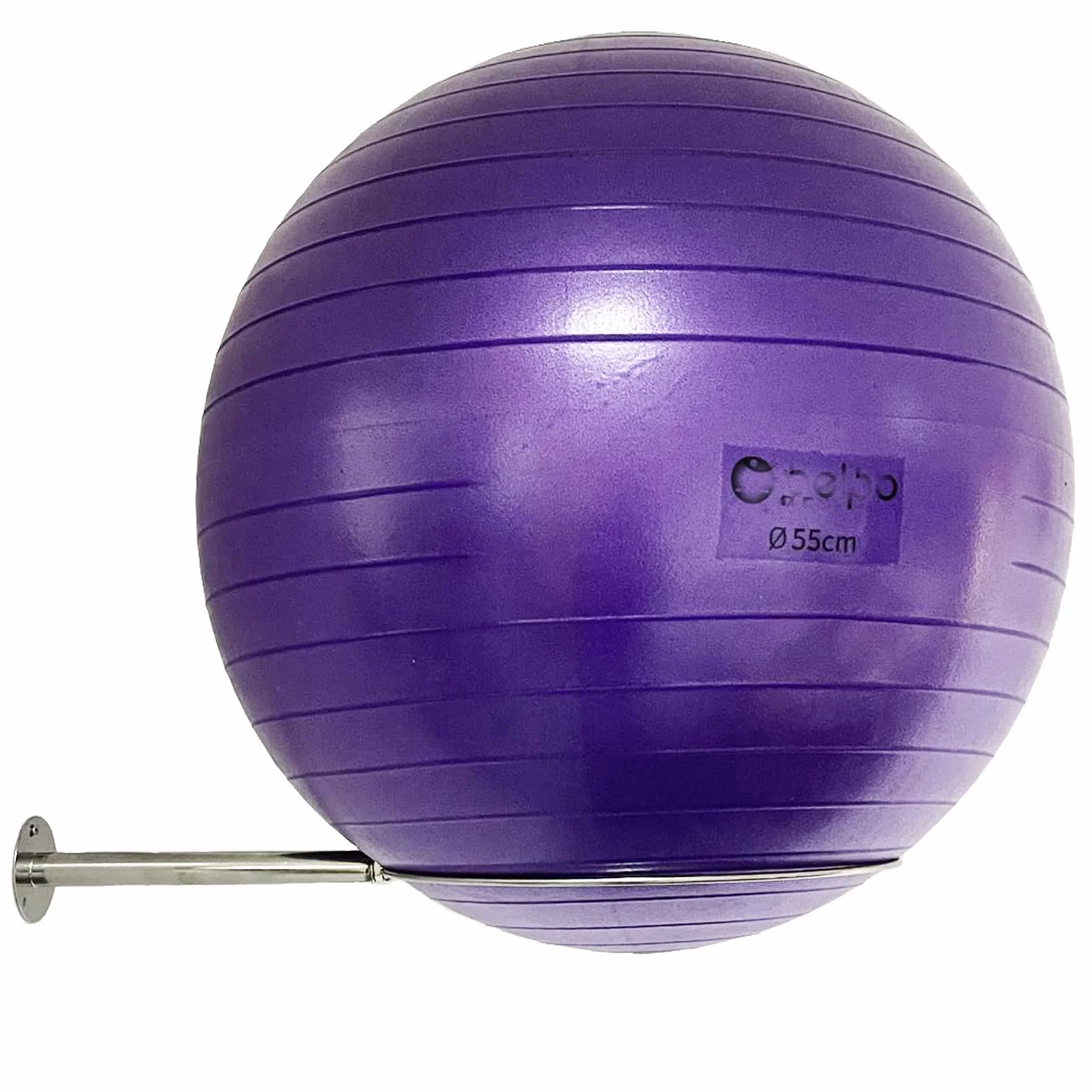 Support mural en acier inoxydable pour ballon de yoga 32 cm