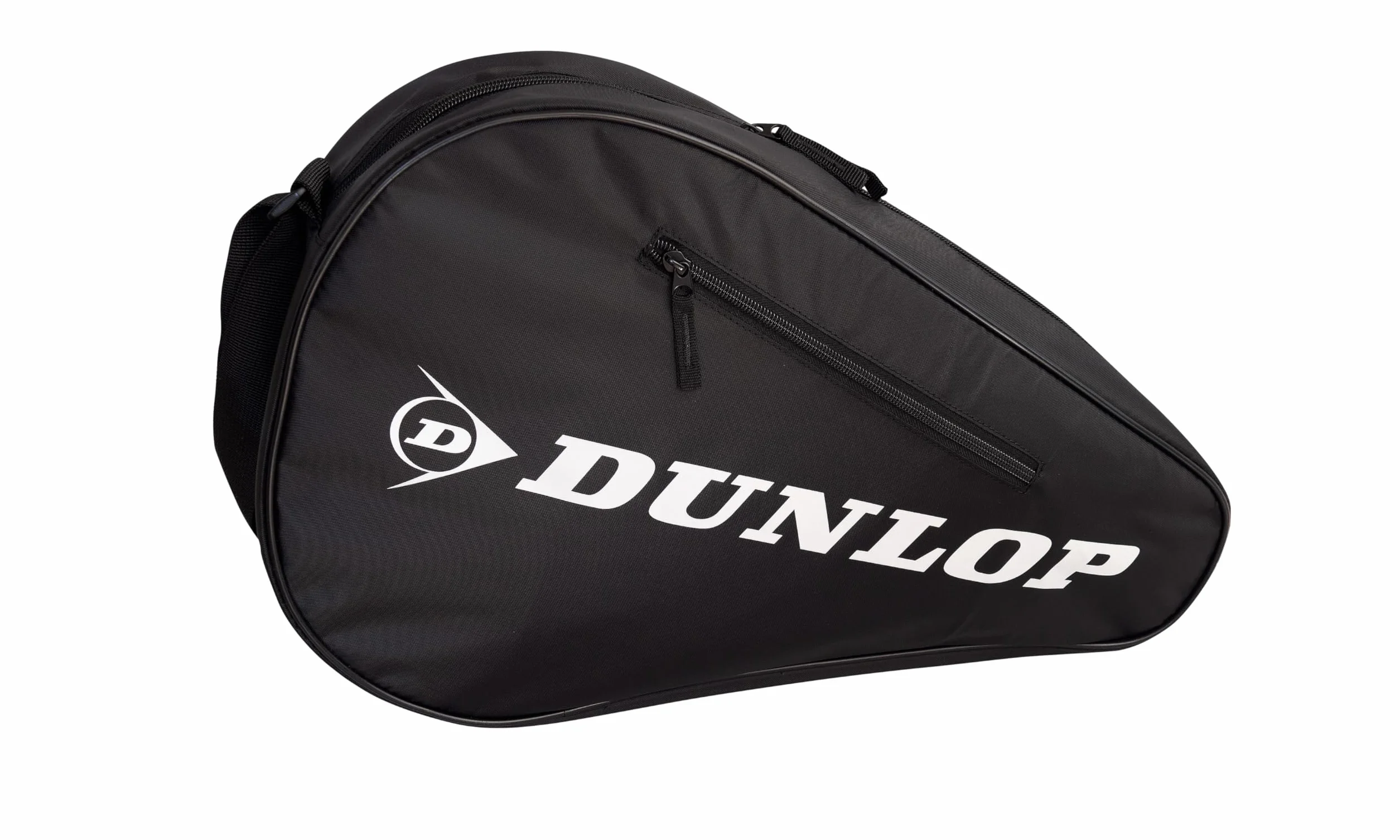 Sac de Padel Dunlop pour 2 Raquettes avec Doublure Thermique, Poche Extérieure, Bandoulière Réglable, Noir