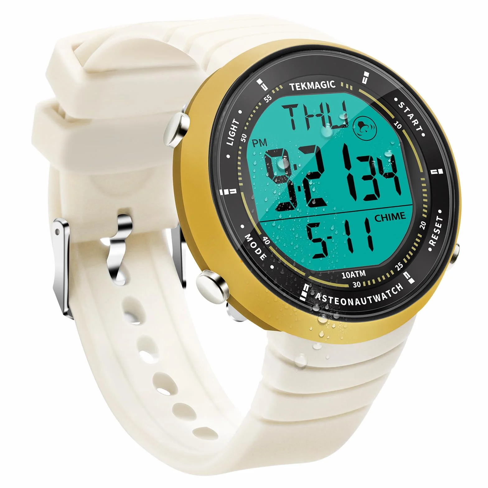Montre Sport Femme Etanche 10 Atmosphères Plongée Chronomètre Rétroéclairage