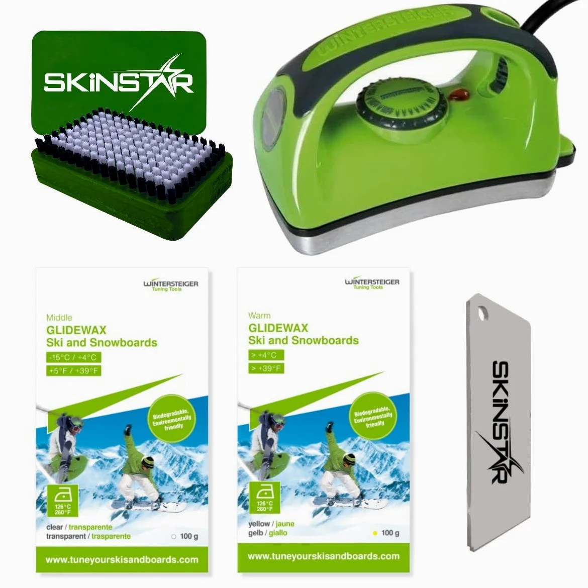 WINTERSTEIGER Starter, Fer à Farter Brosse Cire grattoir