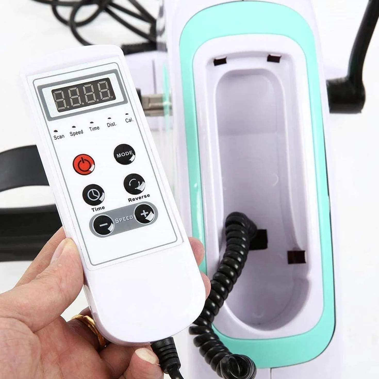 MedPlus Pédalier Électrique pour Thérapie de Réadaptation Mini Cycleette Gynastique Actif et Passif pour Bras et Jambes avec Ordinateur