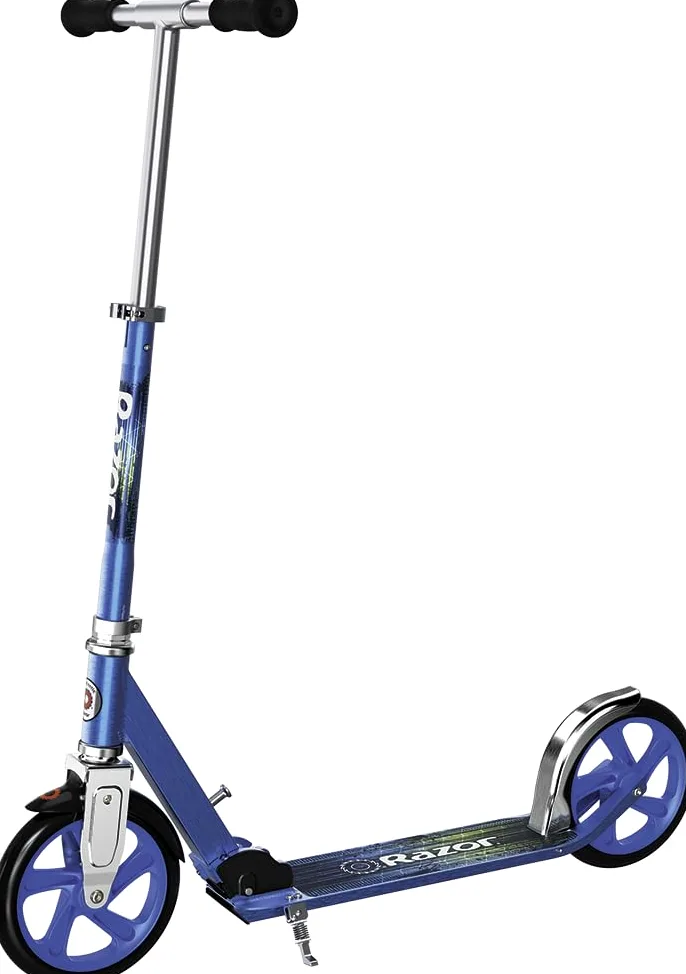 Razor A5 Lux Light Up Kick Scooter - Grandes Roues de 8", Pliable, Guidon réglable, léger, pour Les conducteurs jusqu'à 220 lbs