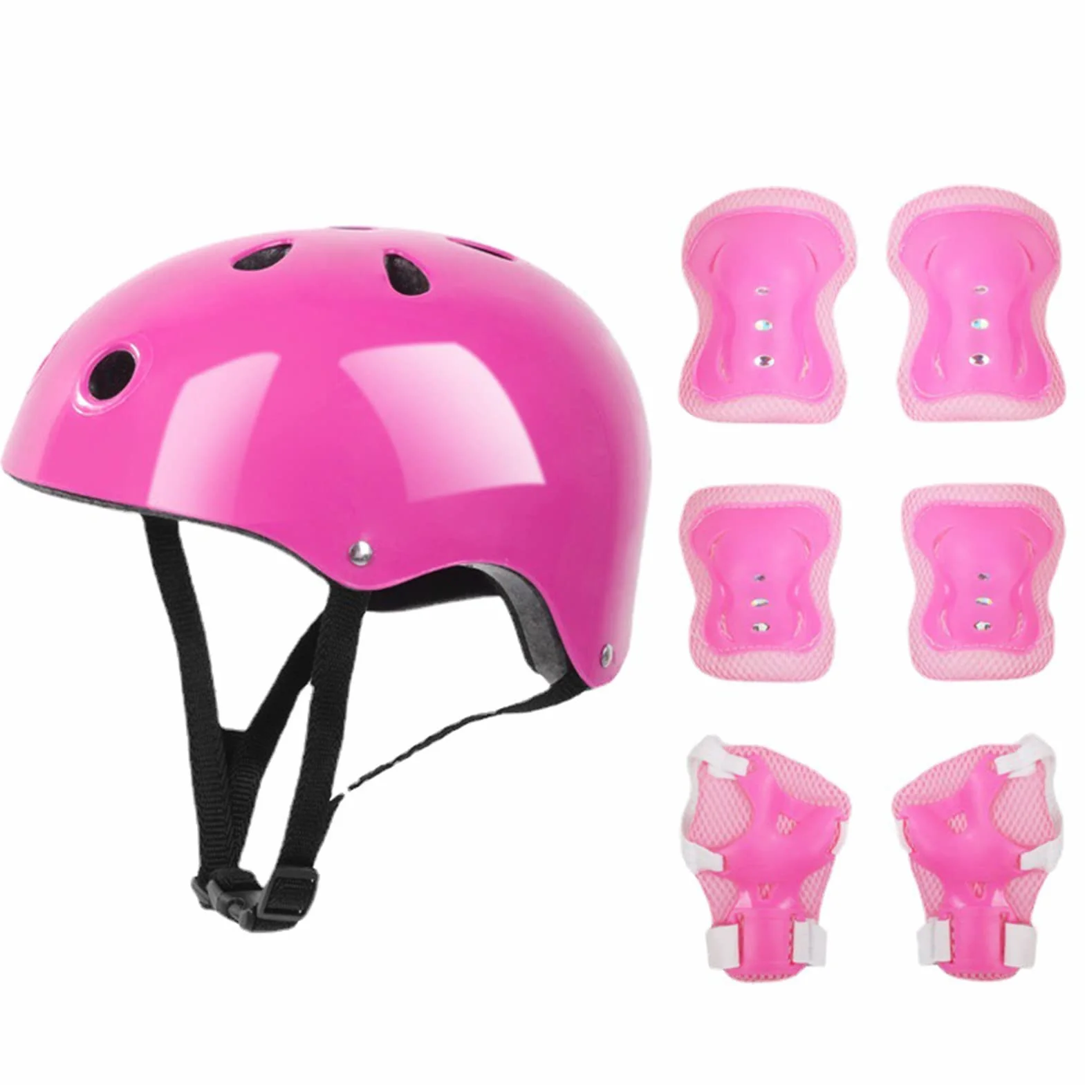 Casque pour Enfants Éponge Douce Coque ABS Mousse EPS Haute densité Rose