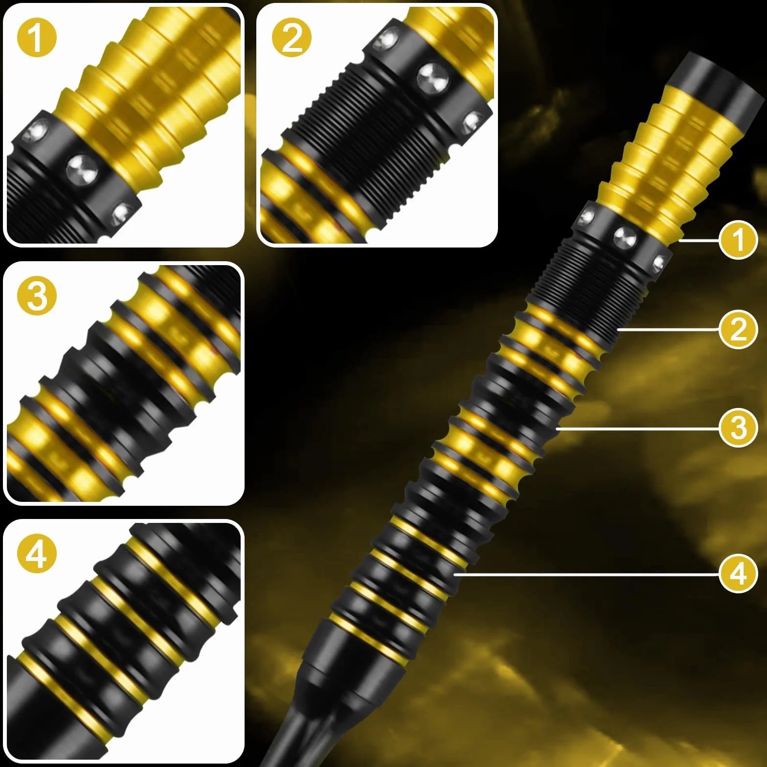 WIN.MAX Fléchettes 90% Tungstène 18 g Lot de 3