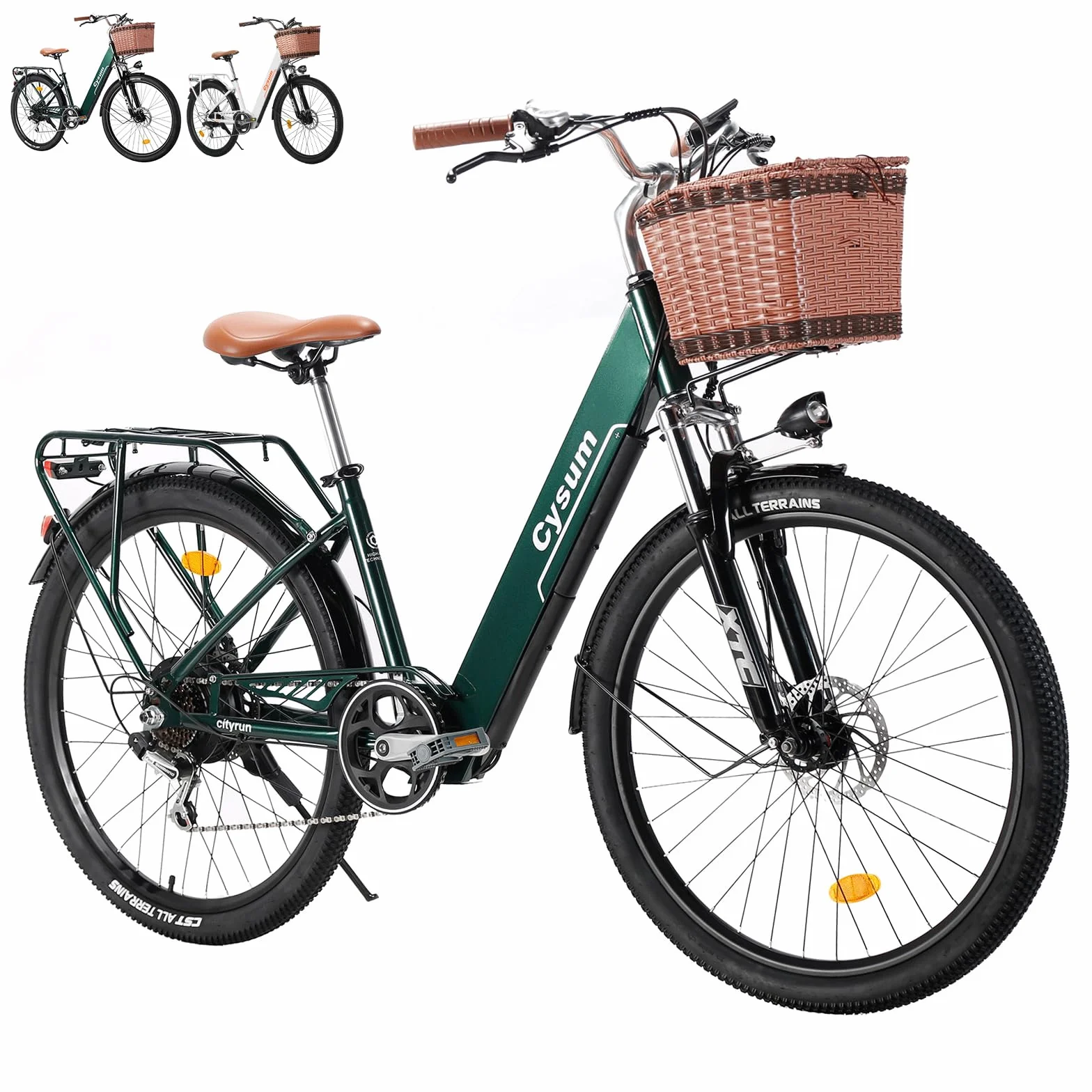 Vélo électrique Urbain Femme 26" 250W 7 Vitesses Batterie 36V 10Ah Frein à Disque