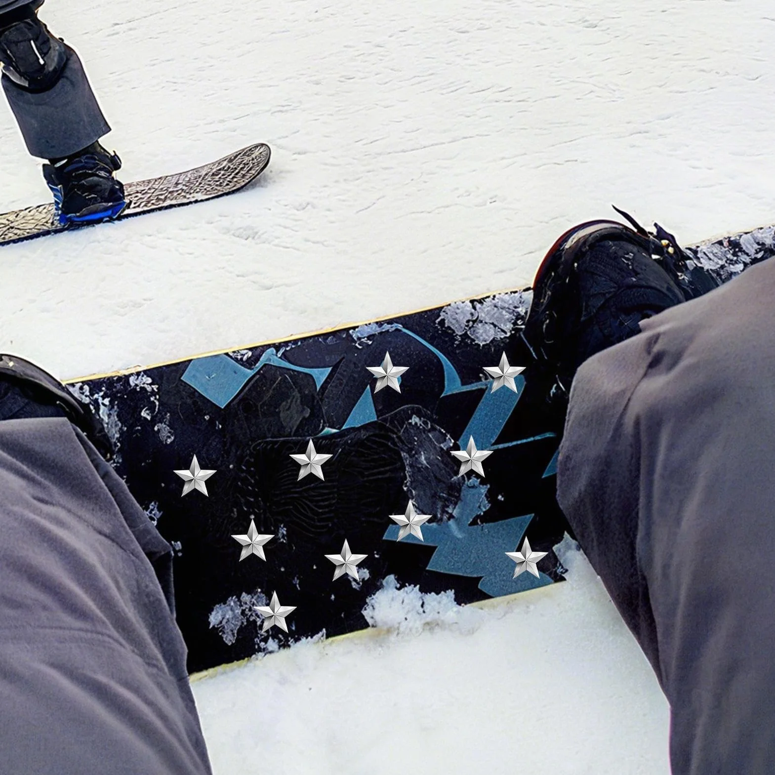 Patine De Snowboard Antidérapant 10 Pièces Adhésives Plaques De Stomp pour Snowboard