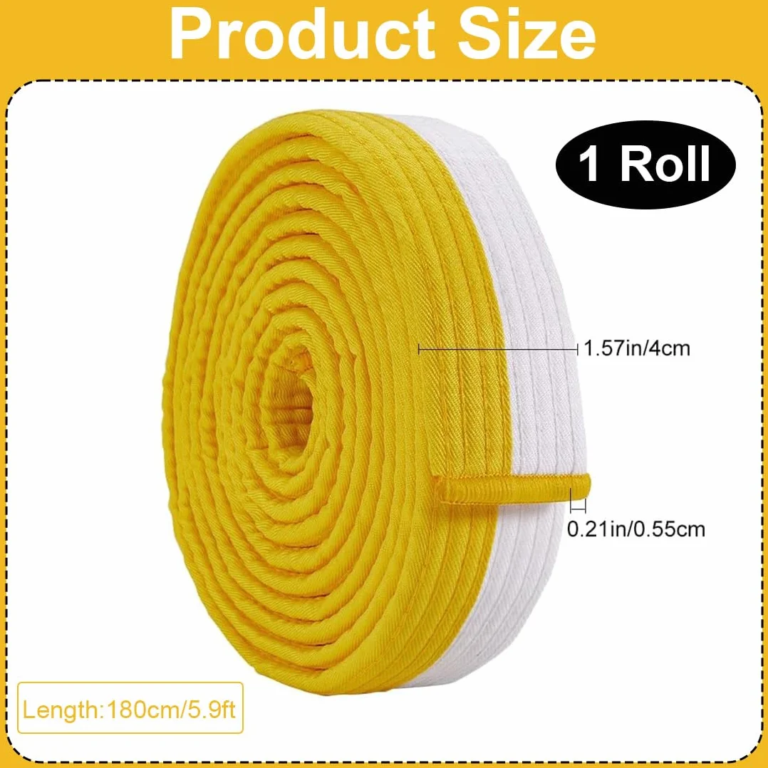 Ceintures d'Arts Martiaux Taekwondo Judo 180CM Professionnelle Accessoire Sport Combat