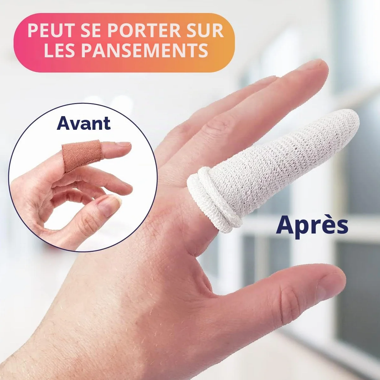 Protège-doigts lot de 30 pièces différentes couleurs