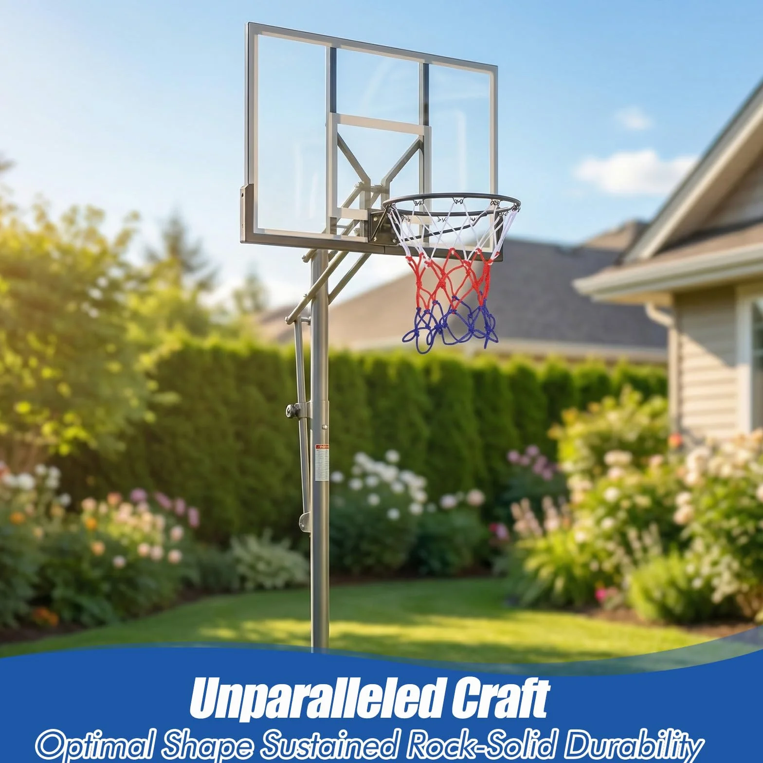 Lot de 2 filets de basketball pour panier de basket - 8 passants - Intérieur et extérieur - Tous temps