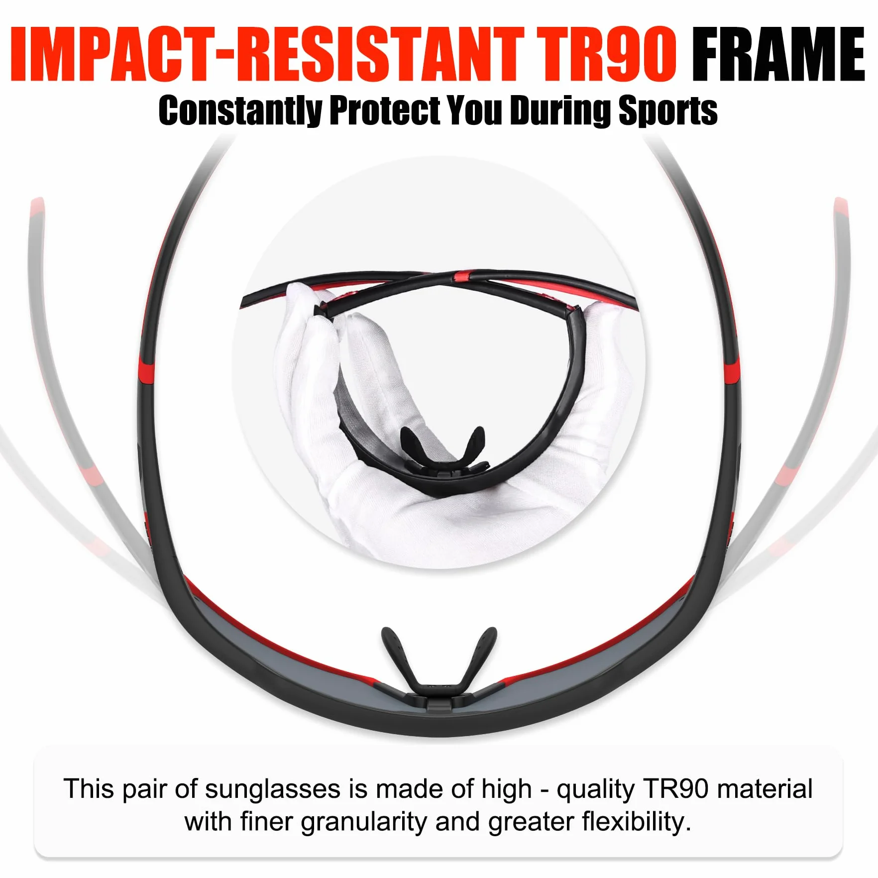 X-TIGER Lunettes de Cyclisme VTT Homme avec 5 Lentilles Interchangeables Protection UV400