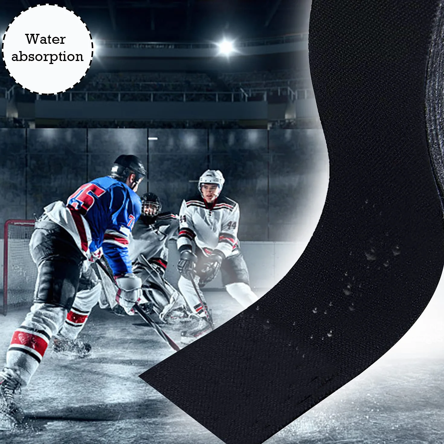 LBING Ruban de Hockey Adhésif Autocollant 25m Poignée Bâton Grip