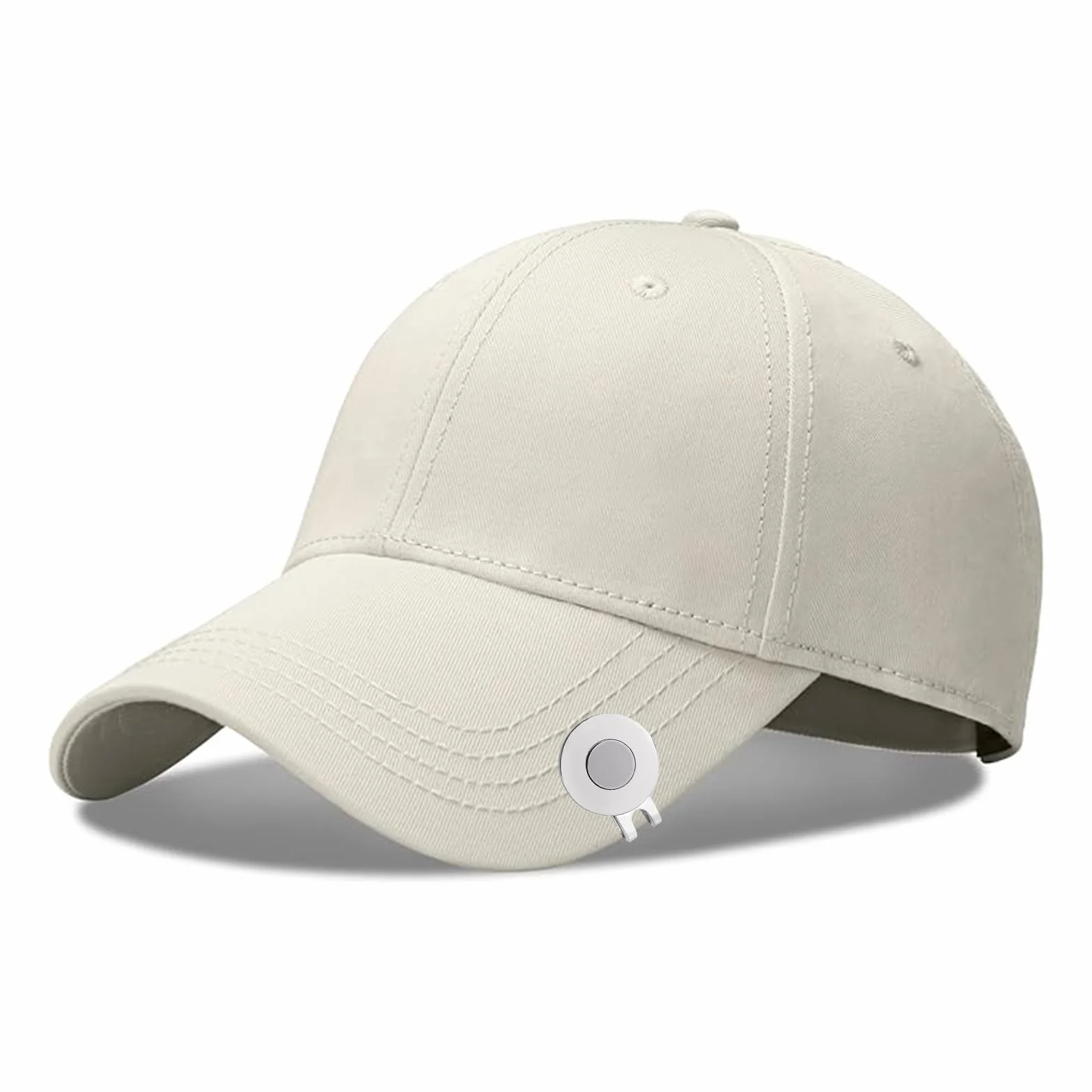 Butyeak Clip Magnétique pour Chapeau de Golf, Pince à Chapeau de Golf Balle, Clip de Casquette de Golf, 3 Pièces Clips de Bonnet de Golf, Marqueur de Balle de Golf, pour Gants Chapeaux Sacs Visière