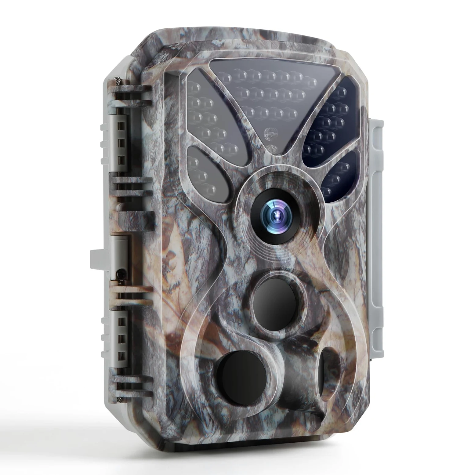 BlazeVideo Caméra de chasse 4K 64 MP avec détecteur de mouvement, vision nocturne, caméra de nuit grand angle 120°, vitesse de déclenchement rapide de 0,1 s, étanche IP66