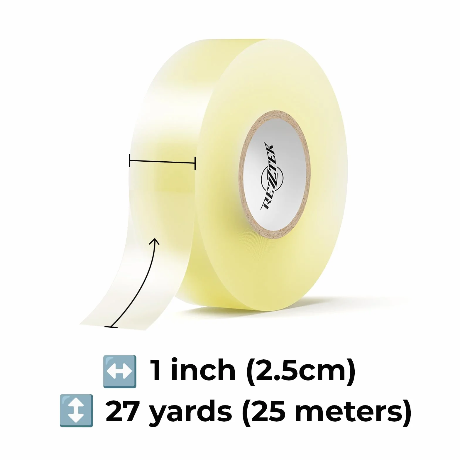 Rezztek Clear Hockey Tape – Ruban adhésif Transparent pour Hockey – Extensible et indéchirable – Durable