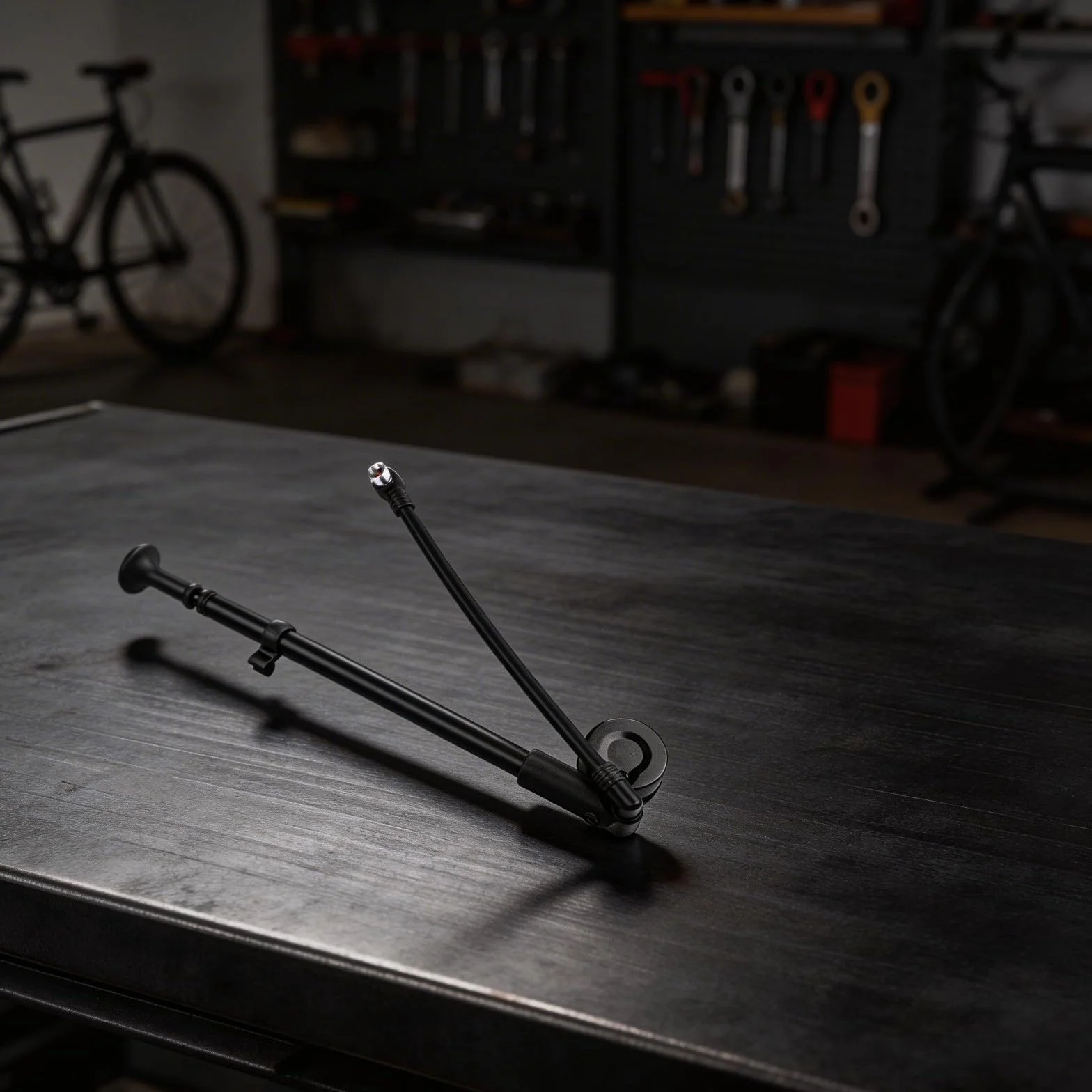 Pompe à chocs pour vélo en alliage d'aluminium 300 PSI haute pression avec jauge de pression d'air