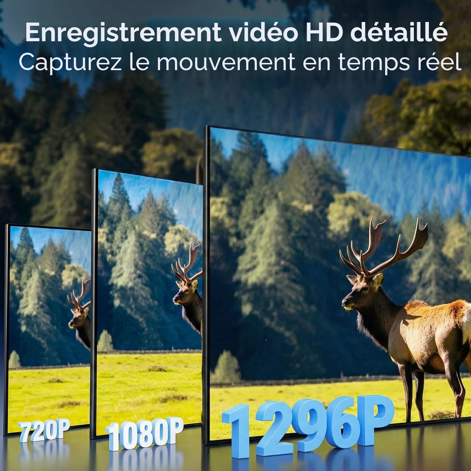Meidase Caméra de Chasse P70, 64 MP 1296p, caméras de Jeu avec Vision Nocturne Infrarouge sans Lueur, activée par Le Mouvement, étanche pour caméras de Chasse