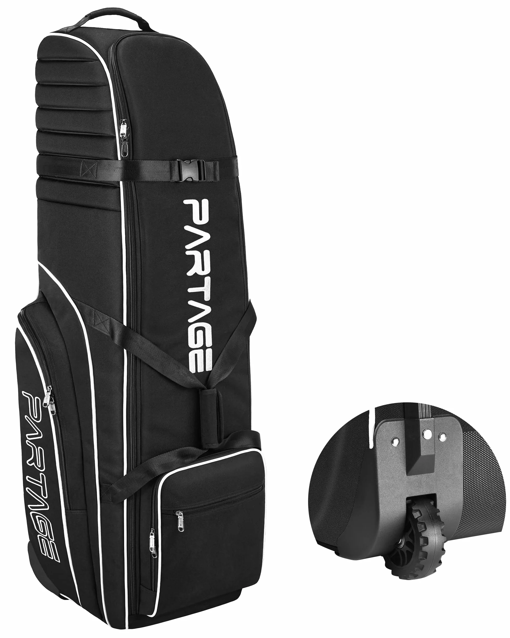 Sac de Voyage de Golf Oxford 900D très résistant avec roulettes Noir