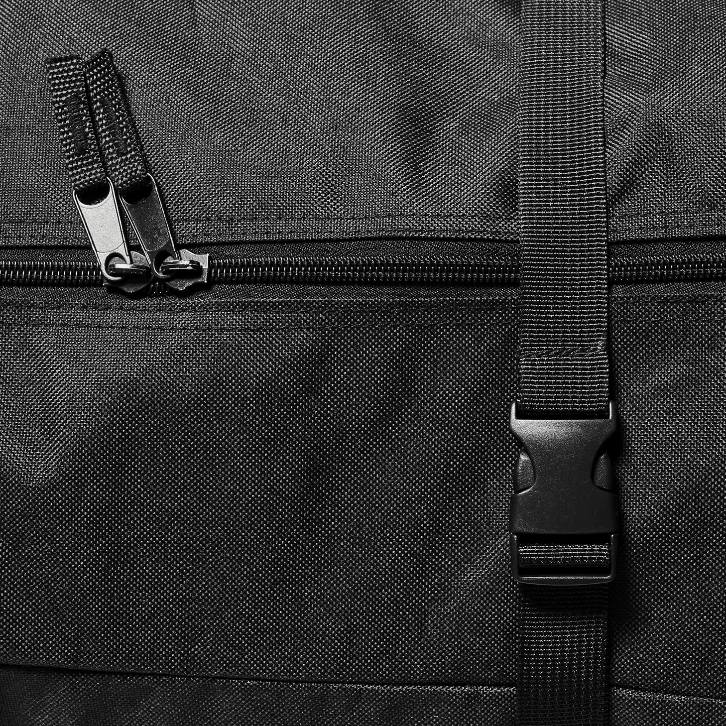 Black Crevice Nordic Ski Case I Sac de Ski pour 3 Paires de Ski de Fond I Sac de Ski Robuste 210 cm I Sac de Ski de Haute qualité avec Double Fermeture éclair & Sangles de Compression I Sac de Ski en