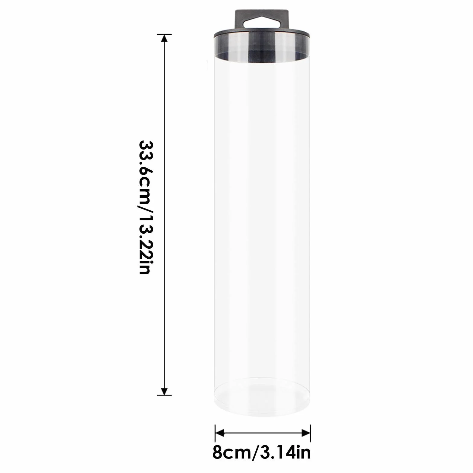 Boîte de rangement pour accessoires de tennis de table, boîte de rangement pour balles de ping-pong, cylindre de balle avec design transparent et durable pour transporter des balles de sport