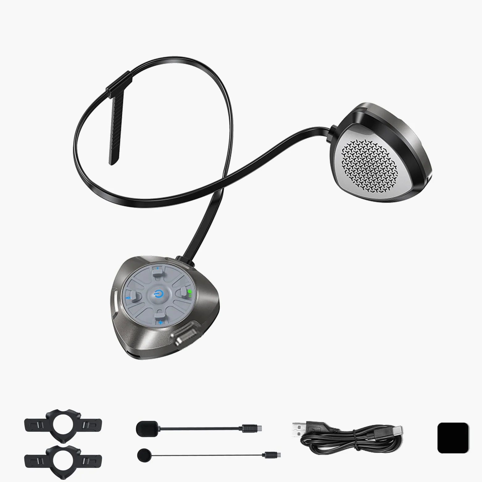 Casque de ski interphone Bluetooth avec microphone antibruit pour casque de ski, snowboard, appels mains libres et musique, système de communication bidirectionnel de portée 500 m, étanchéité IP56