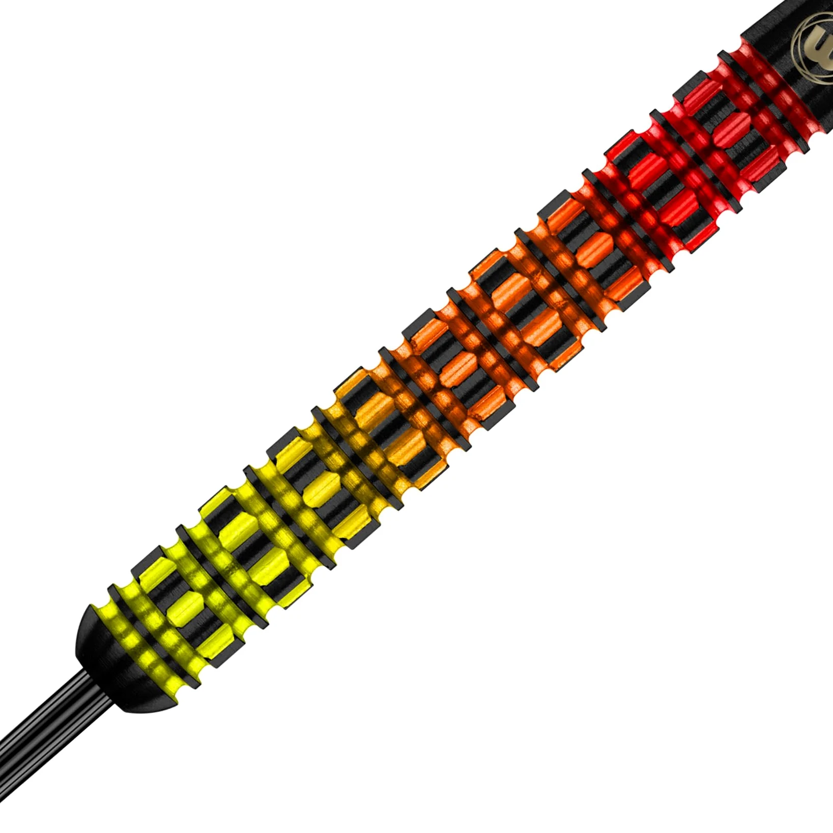 WINMAU Firestorm Flame Jeu de fléchettes Professionnelles en tungstène avec ailettes et tiges