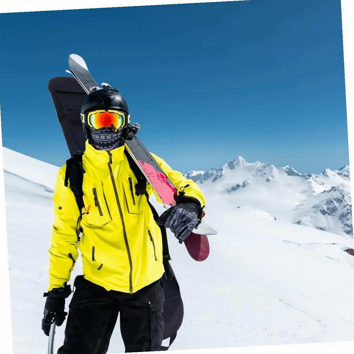 POPETPOP Housse de Snowboard Légère et Pratique en Matériau Résistant Protection pour Snowboard Noir Rangement Sécurisé pour Sports d'hiver et Voyages Paquet de Transport Multifonction