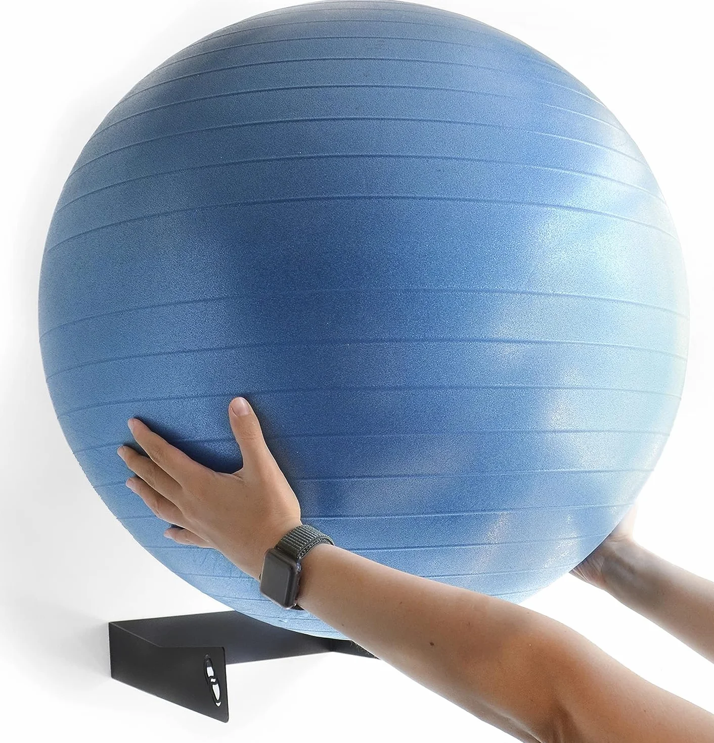 Support Mural pour Ballon de Pilates, Yoga, Fitness, Acier au Carbone