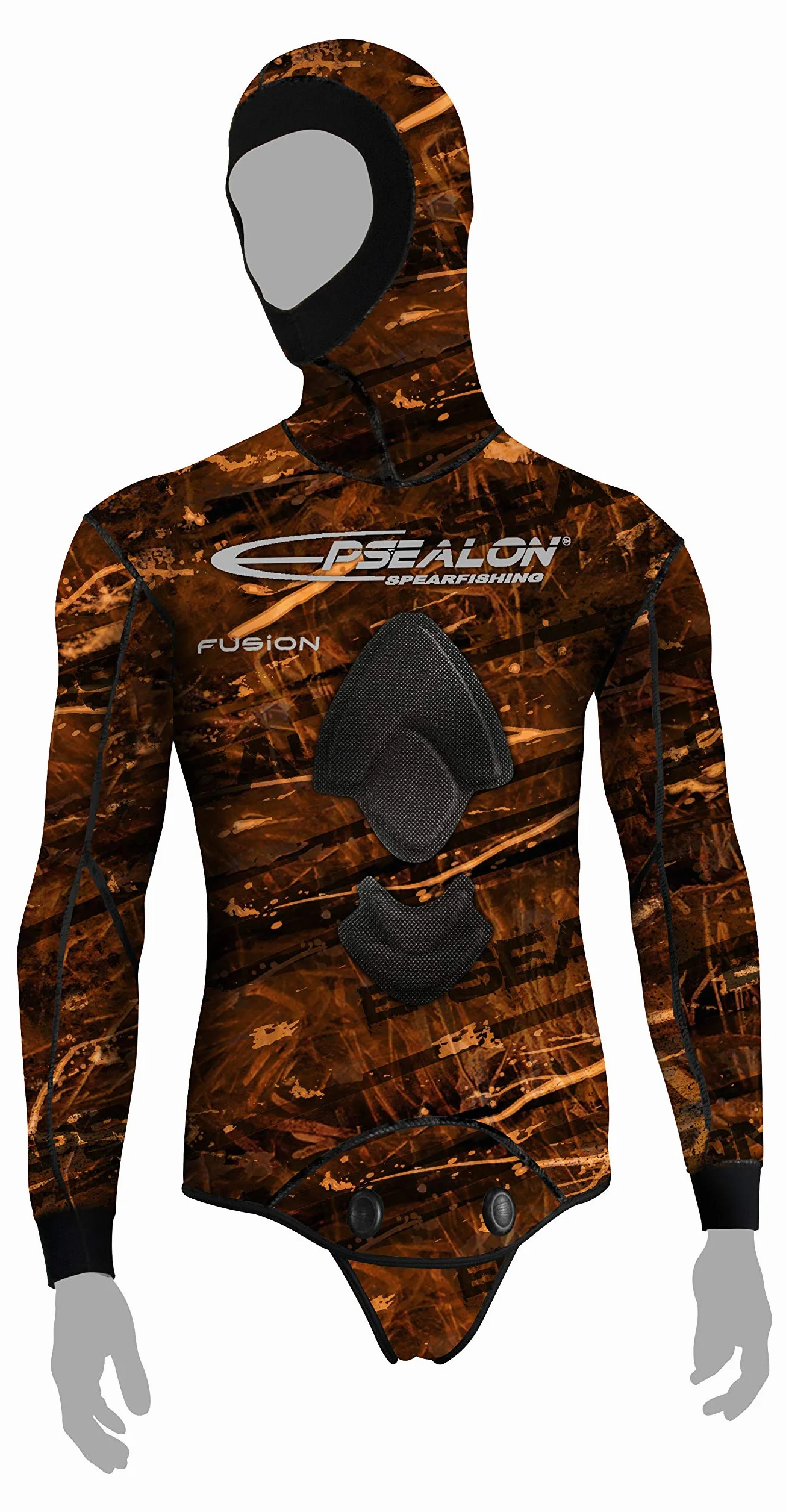 Veste Fusion Camo Brown 5 mm Néoprène Yamamoto 039 Plongée Surf Chasse sous-Marine T3 (M)