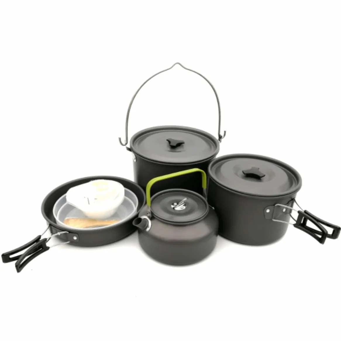 Popote Camping Extérieure Marmite De Cuisine De Camping en Plein Air, Marmite Portable, Pique-Nique Sauvage Popote Bivouac