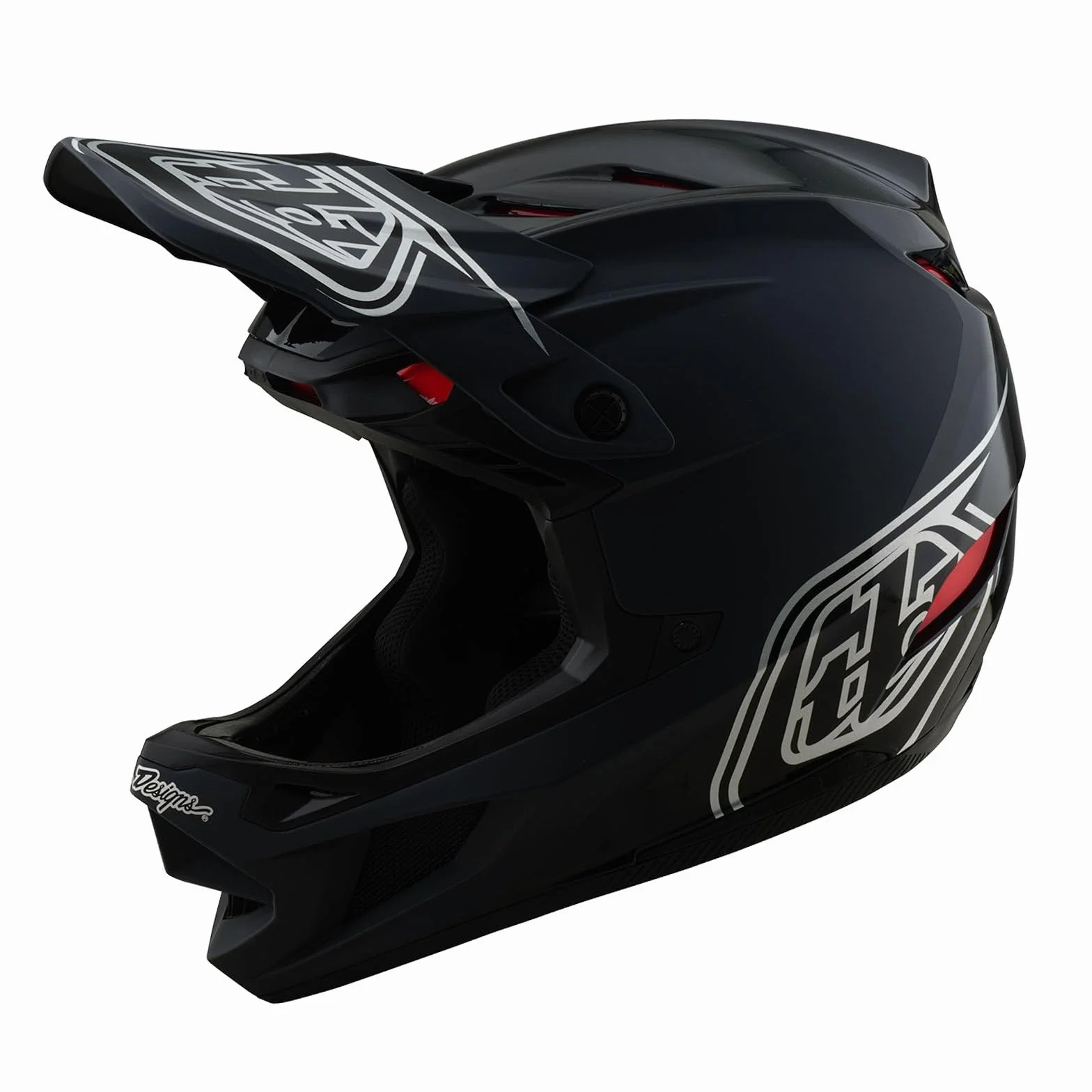 Troy Lee Designs D4 Polyacrylite MIPS Helm, Shadow, Black, S | 55-56cm, 174499002