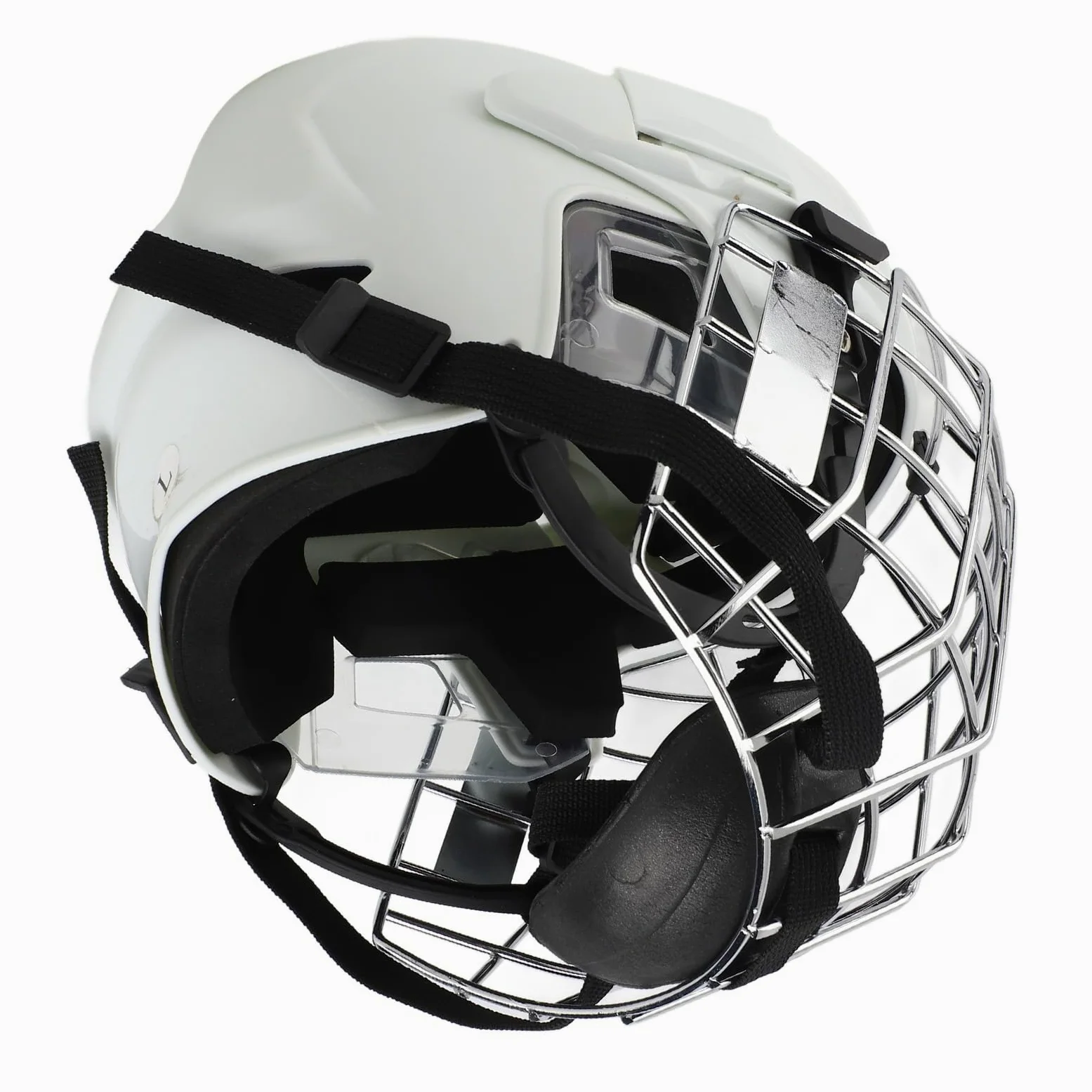 Zunate Casque de Hockey sur Glace pour Jeunes, Combo avec Cage Faciale, Coque de Protection de qualité Supérieure pour Roller Hockey, ABS EVA en Alliage D'aluminium pour Adolescents (M)