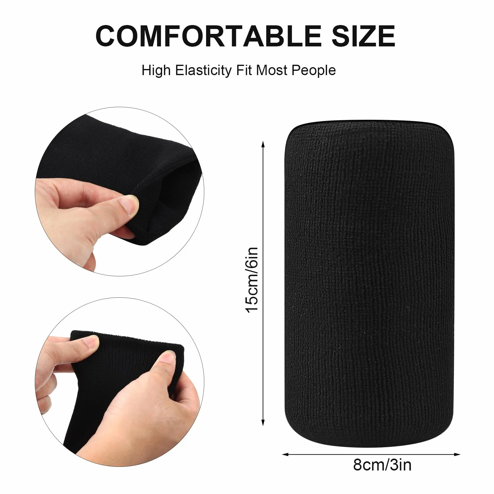 Bandeau Anti-Transpiration Poignet 4 pcs élastiques Sport Fitness Hommes Femmes