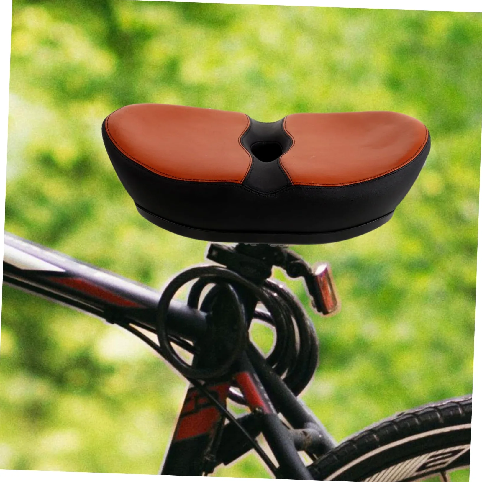 Selle de Vélo Ergonomique Confortable Mousse de Polyuréthane sans Nez Facile à Retirer Coussin Large pour Vélo Électrique et VTT pour Balades Quotidiennes