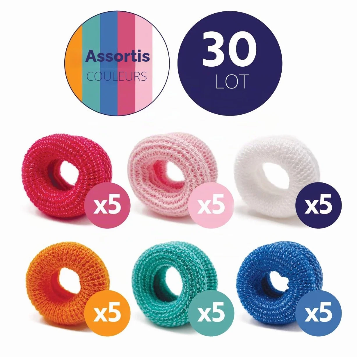 Protège-doigts lot de 30 pièces différentes couleurs