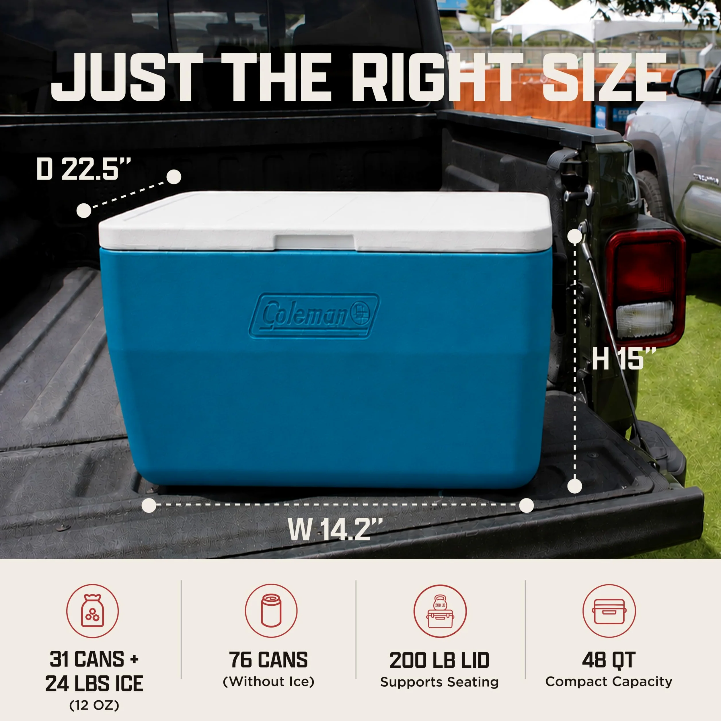 Coleman Glacière : Refroidisseur de 48 litres