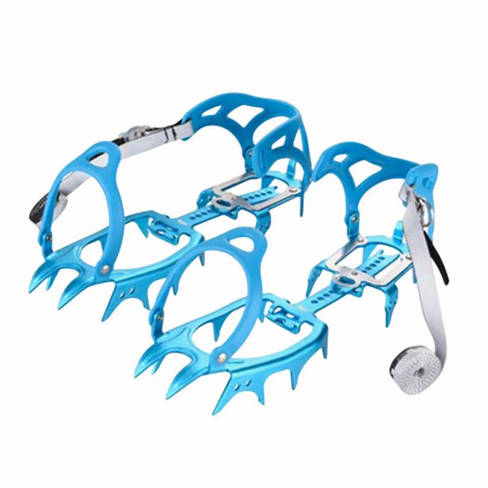 Crampons à glace de randonnée, crampons à glace de pêche, crampons à glace antidérapants, crampons d'escalade à 14 pointes, crampons de traction à 14 pointes, crampons à neige de randonnée, crampons