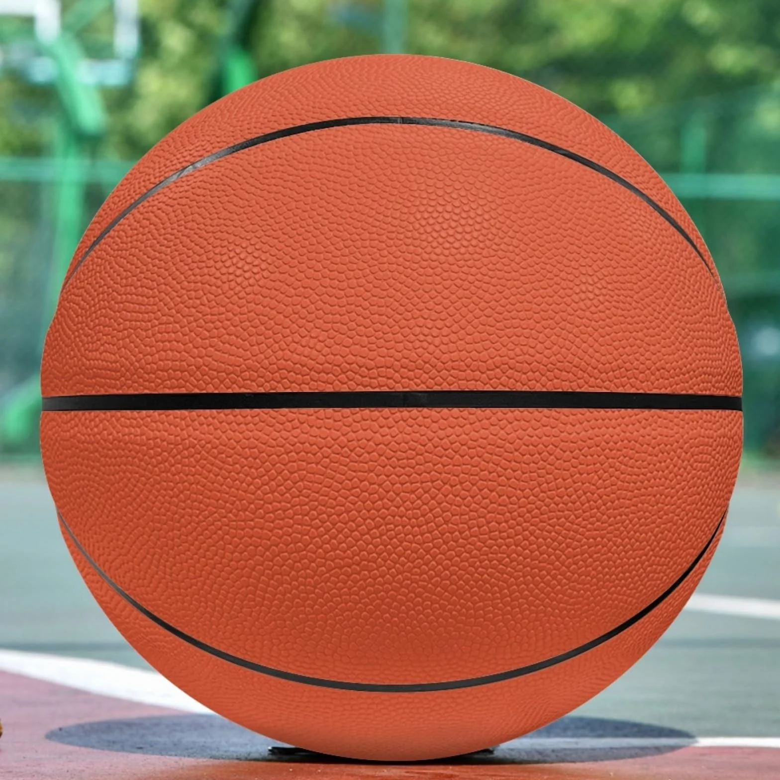 Ballon de basketball personnalisé taille 5/7 74,9 cm avec photo nom pour fête des pères Noël anniversaire