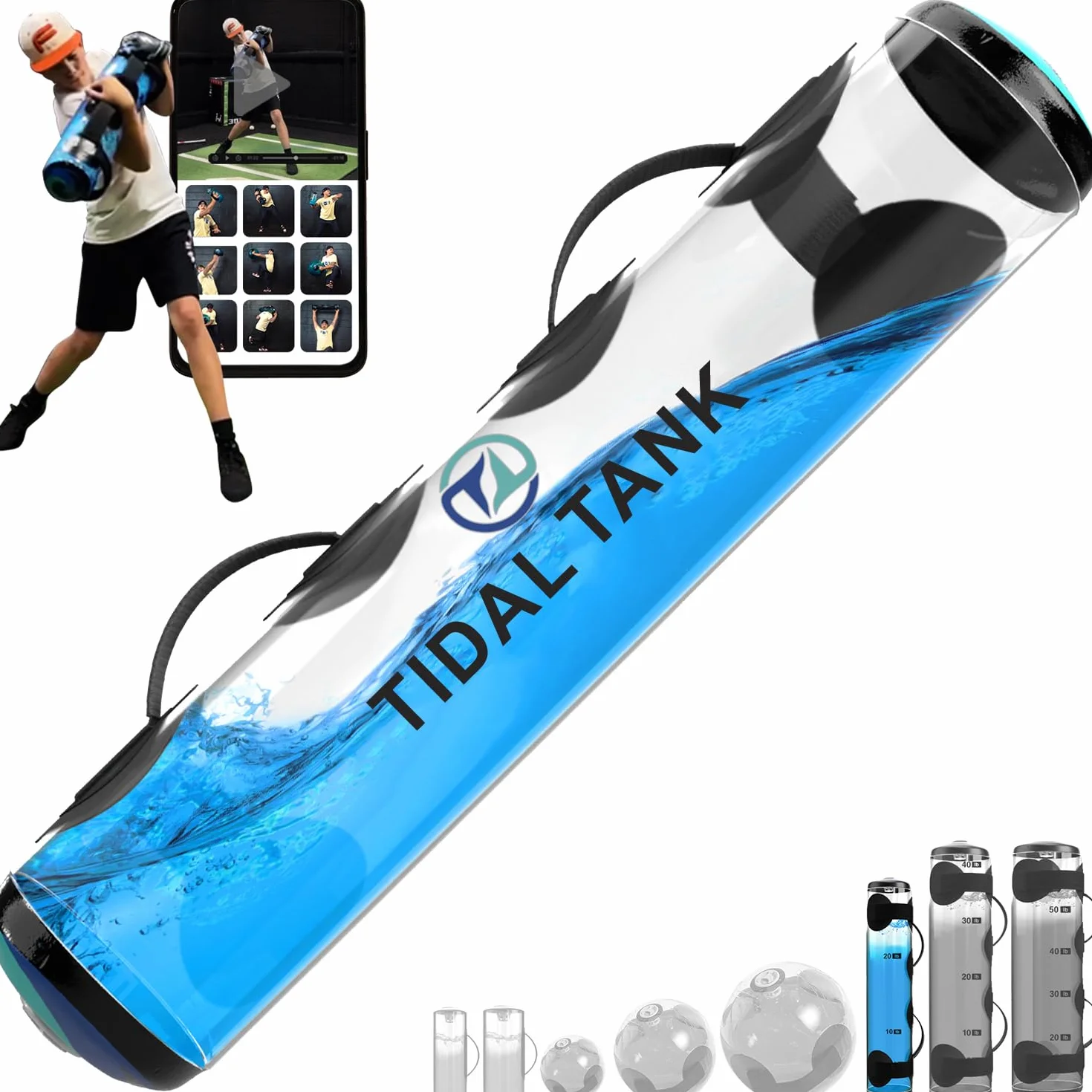 Tidal Tank Aqua Bag Sac d'entraînement avec Poids d'eau 3 kg à 30 kg