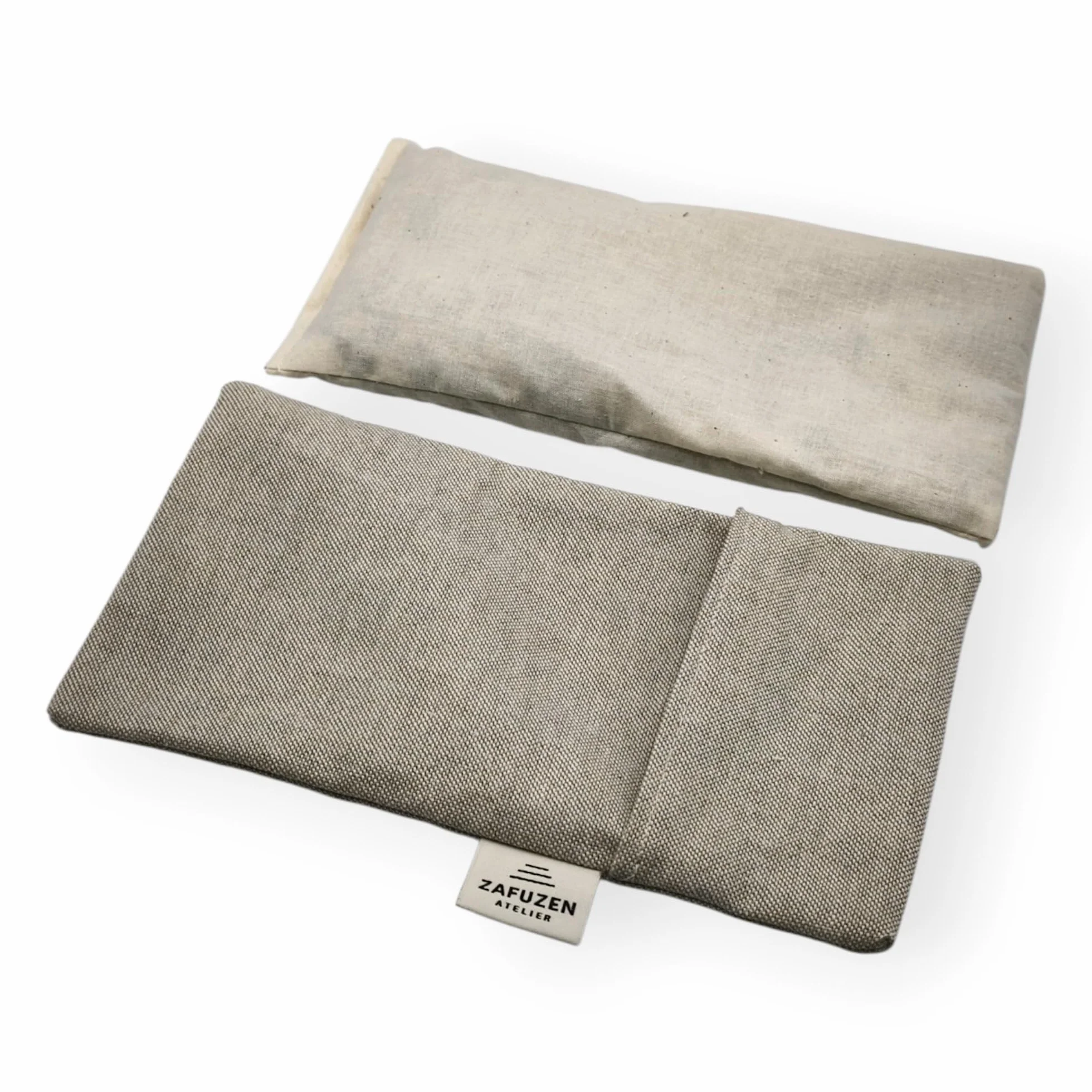Coussin pour Les Yeux avec Housse Lavable Dune – Fleurs de Lavande Naturelle et Riz, Coton Naturel, Yoga et Méditation
