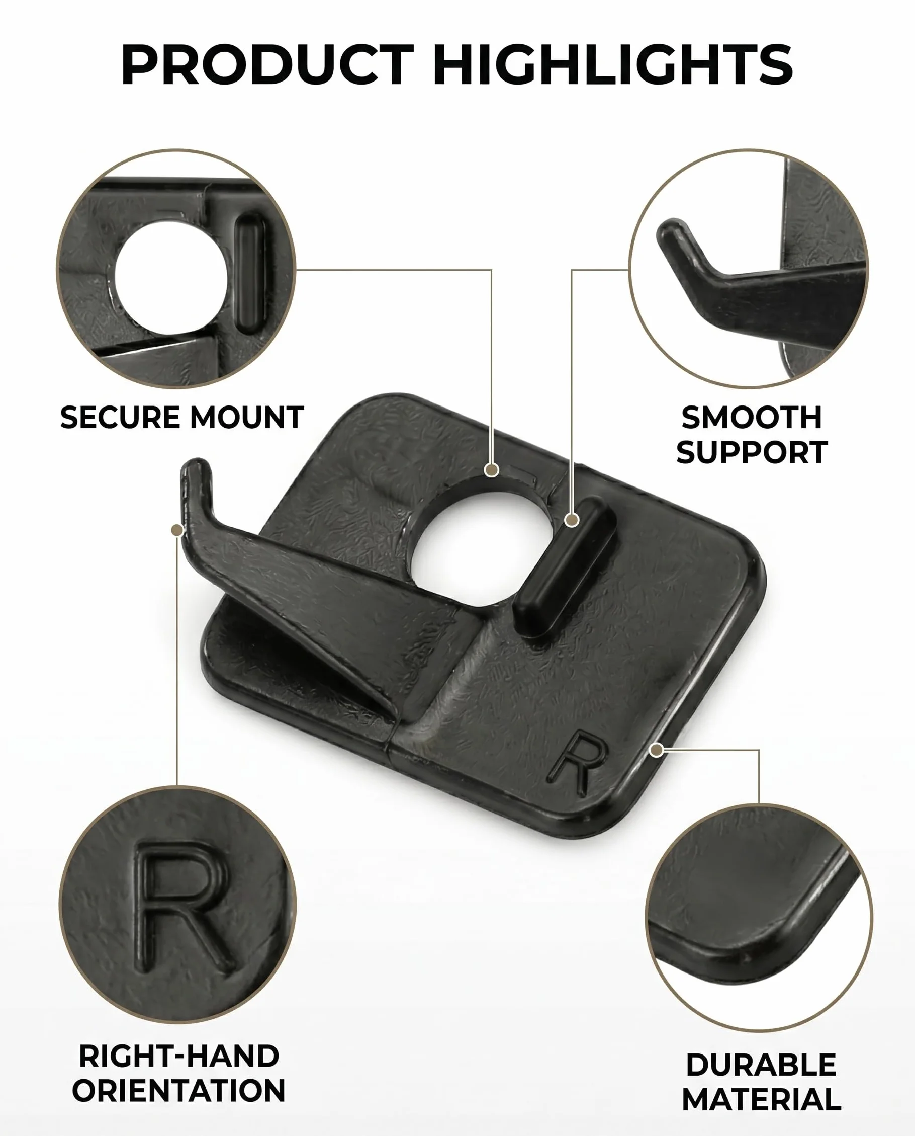 Repose-Flèche Auto-Adhésif en Plastique pour Arc Recurve, 6 Pièces, Guidage Stable & Précis pour Tir à l'Arc