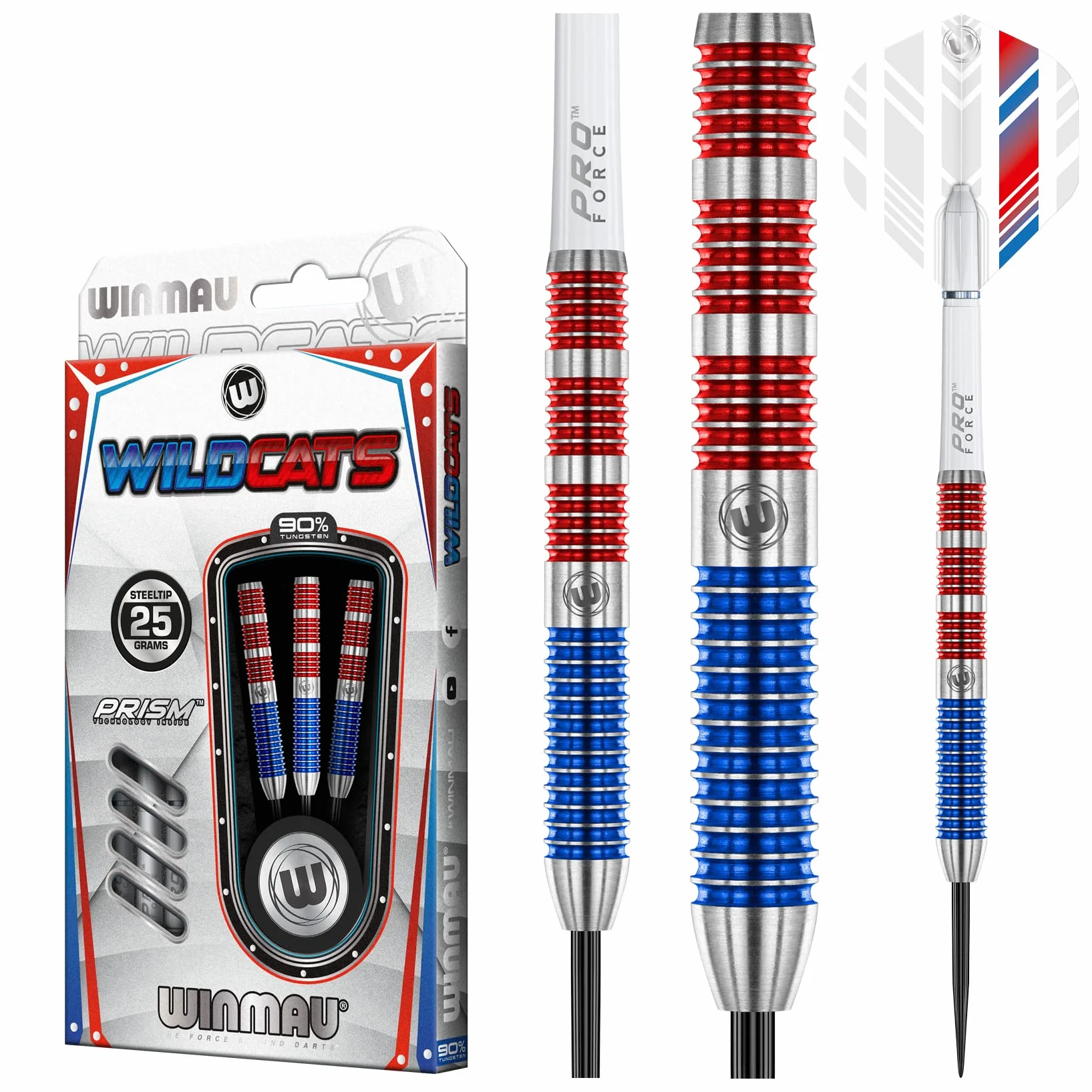 WINMAU Wildcats Series 90% Tungsten Darts Set Soft Tip 18g Steel Tip 21g 22g 23g 24g 25g 26g