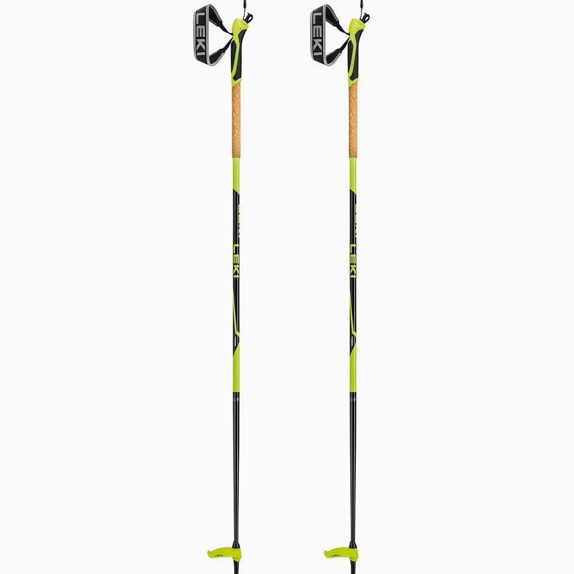 LEKI Mezza Train bâtons de Ski, Jaune, 125CM