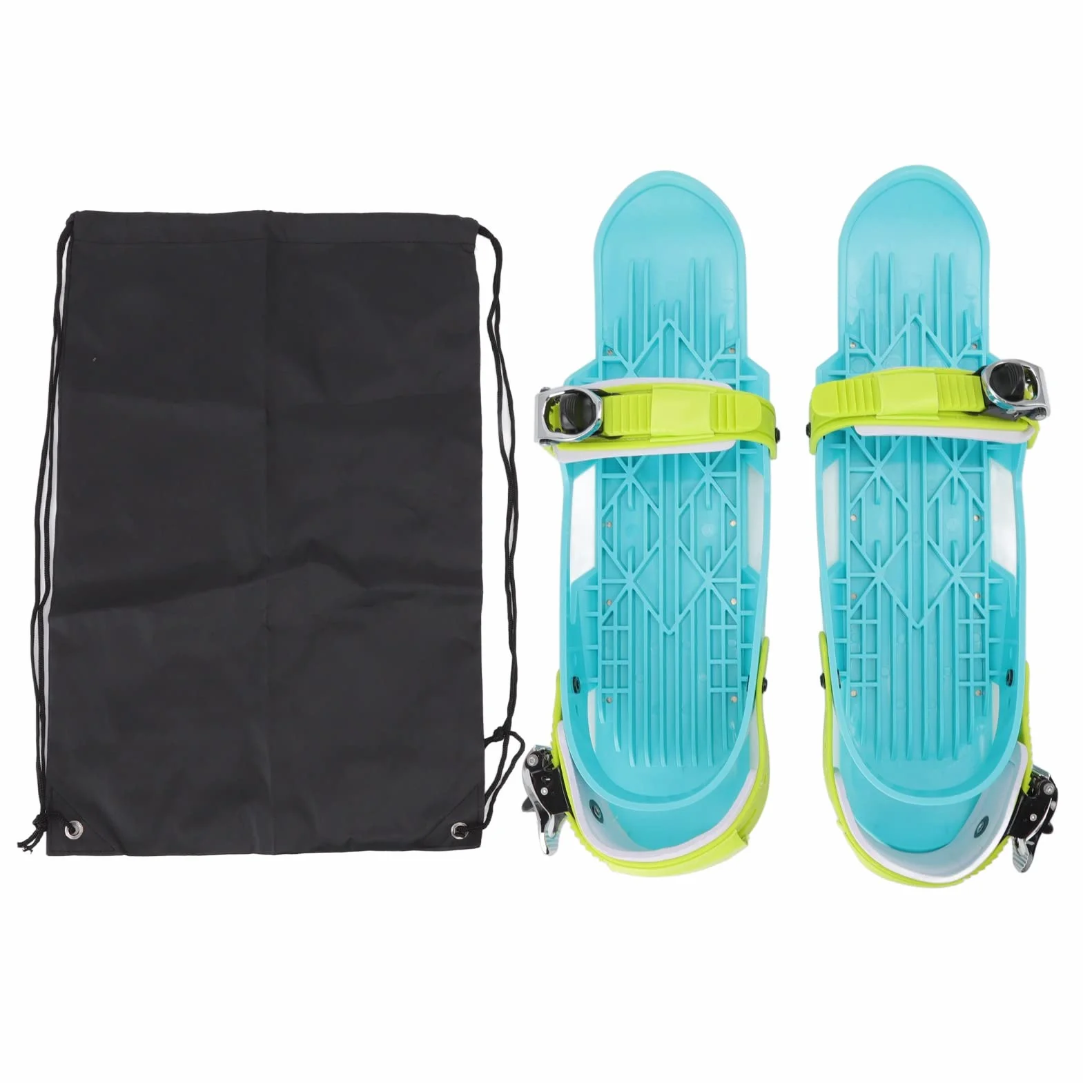 Skis de Neige, Mini Patins de Ski à Fixation Réglable pour Adultes, Lames de Neige avec Sac de Rangement pour Parcs à , Ski de Fond, Sentiers Forestiers, Pistes, Sports d'hiver