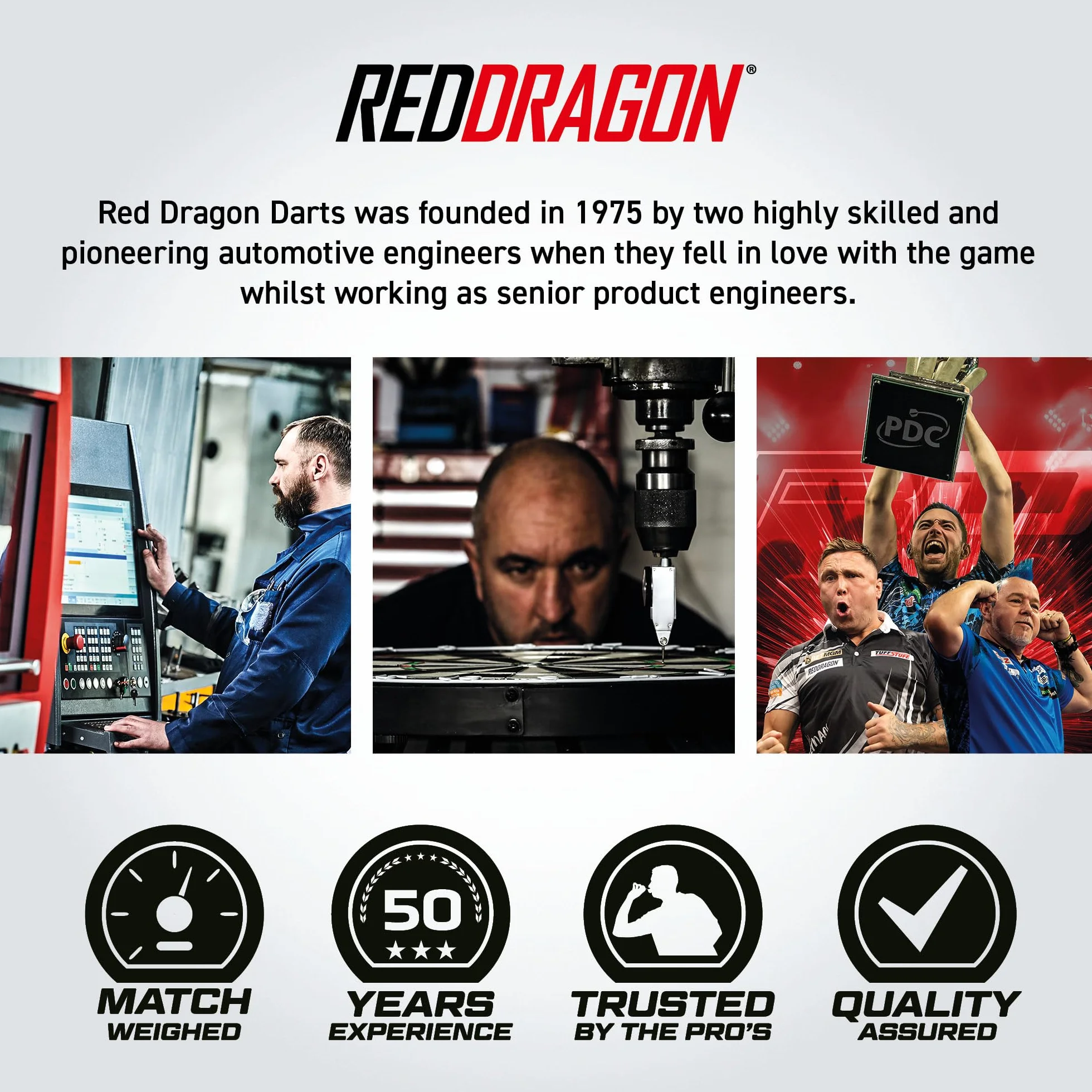 RED DRAGON Golden Eyes Professional Dart Set 85% Tungsten 22-32 g