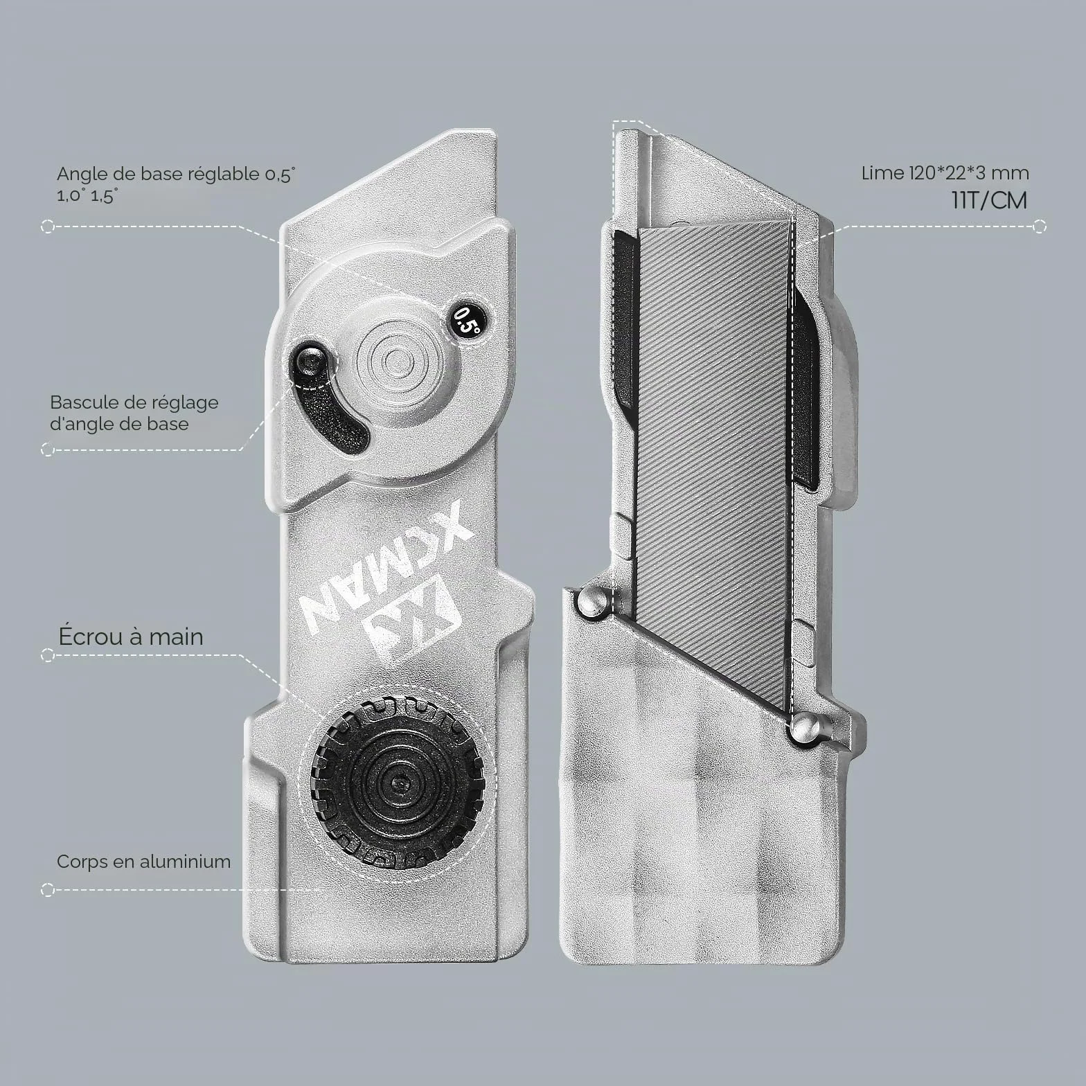 XCMAN Ski Snowboard Affûteur de Bord latéral Multi-Angle 0,5° 1,0° 1,5°
